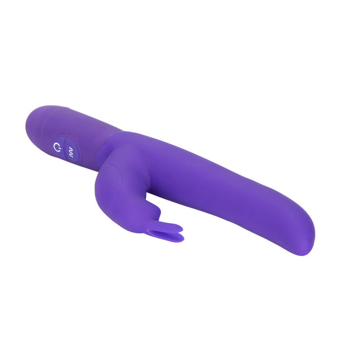 Bounding Bunny Dual Motor Silicone Vibrator Waterproof Purple