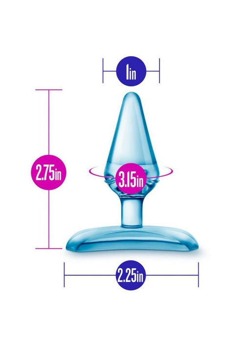 Blush Hard Candy Blue Anal Plug Non Vibrating