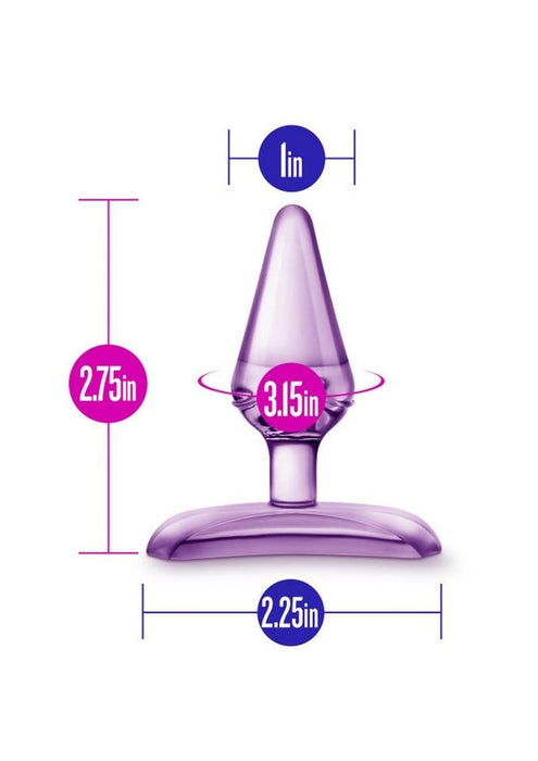 Blush Hard Candy Purple Anal Plug Non Vibrating