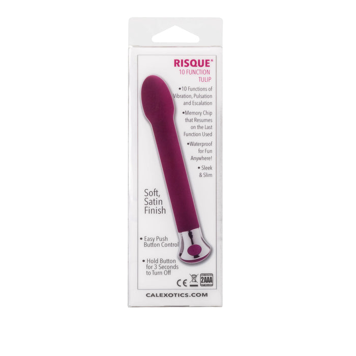 Risque 10 Function Tulip Vibrator - Purple
