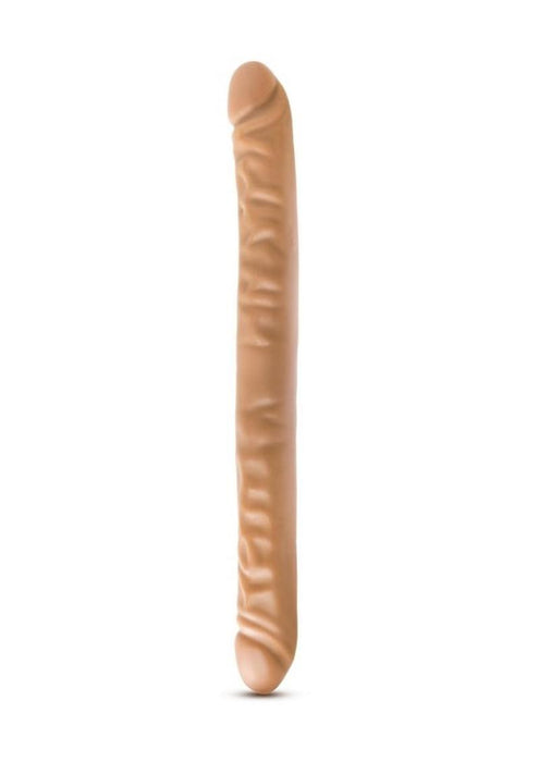 Dr. Skin Silver Collection Double Dildo 18in - Caramel