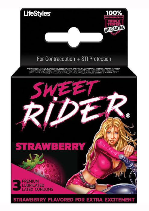 Sweet Rider Condoms - Strawberry