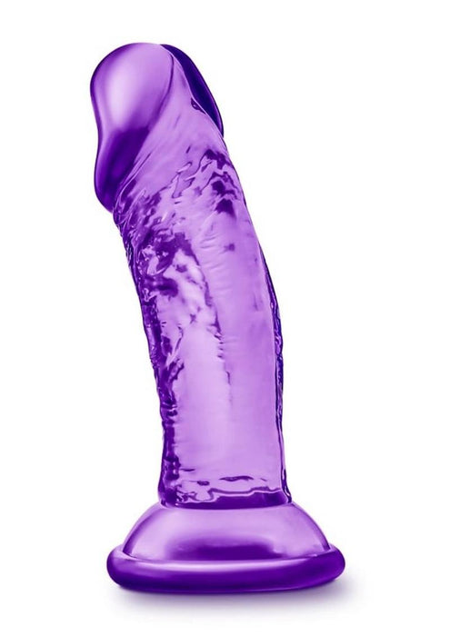 B Yours Sweet N' Small Dildo with Suction Cup 4.5in - Purple