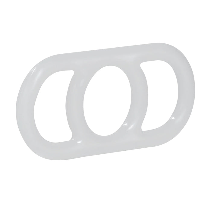 Precision Pump Erection Enhancer Silicone Cock Ring - Clear