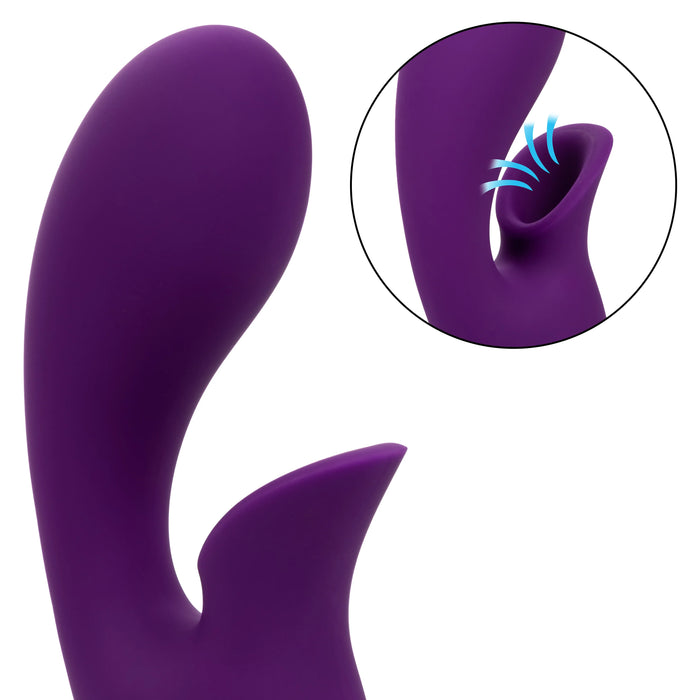 California Dreaming Huntington Beach Heartbreaker Rechargeable Silicone Stimulator - Purple
