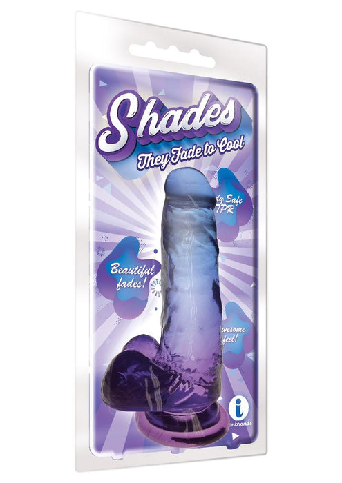 Shades Gradient Dildo 7in - Blue & Violet