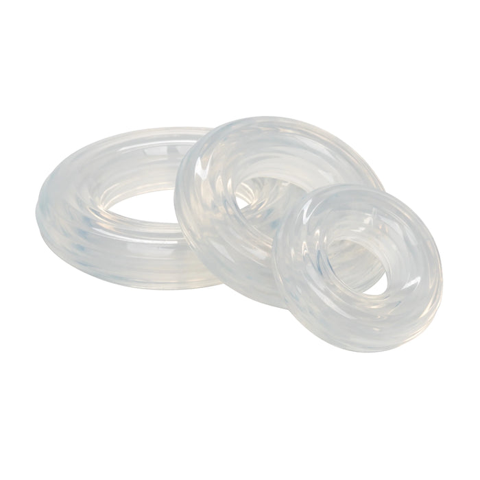 Calexotics Premium Silicone Ring Set Clear