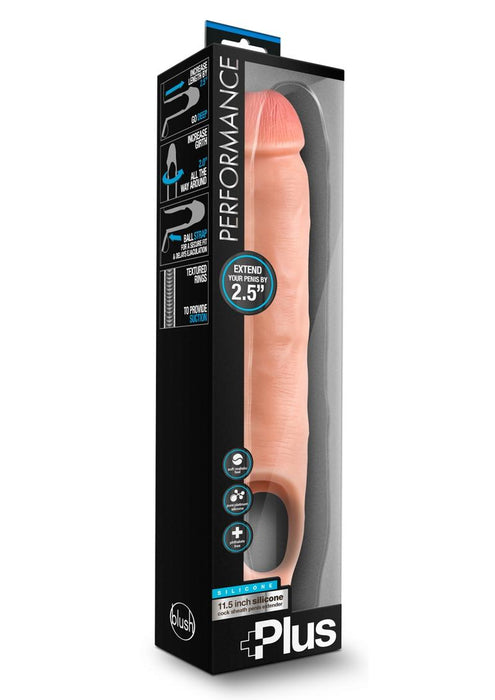 Performance Plus 11.5'' Cock Sheath Penis Extender 11.5 inch Silicone Flesh