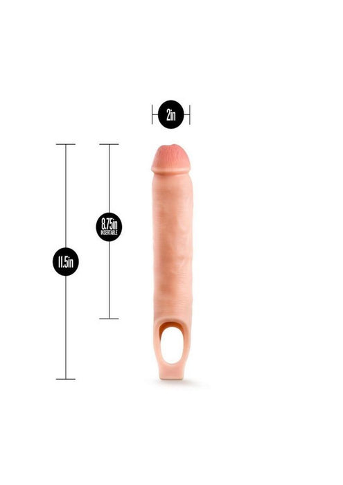 Performance Plus 11.5'' Cock Sheath Penis Extender 11.5 inch Silicone Flesh