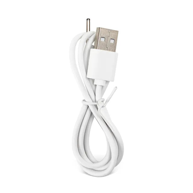 White DC Barrel Connector Charging Cable with 1.3CM Pin Length