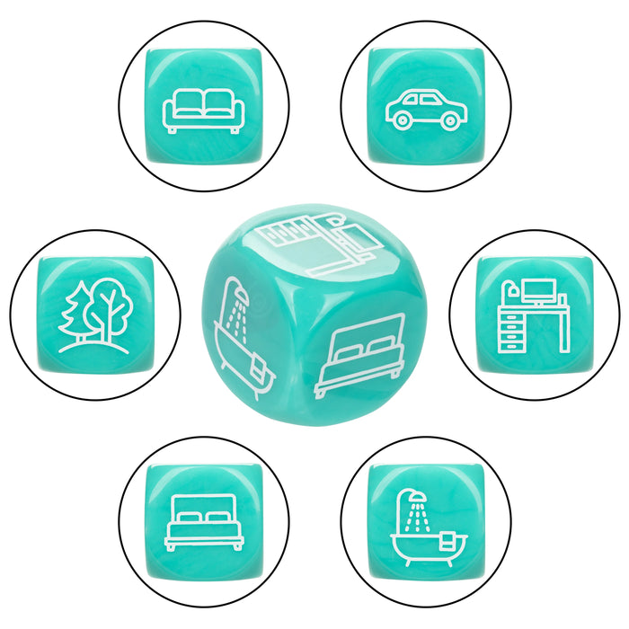 Naughty Bits Roll With It  Icon-Based Sex Dice Game