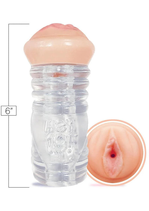 Hey 19!, ClearStroke Dual End Pussy Nadia Styles - Clear/Vanilla
