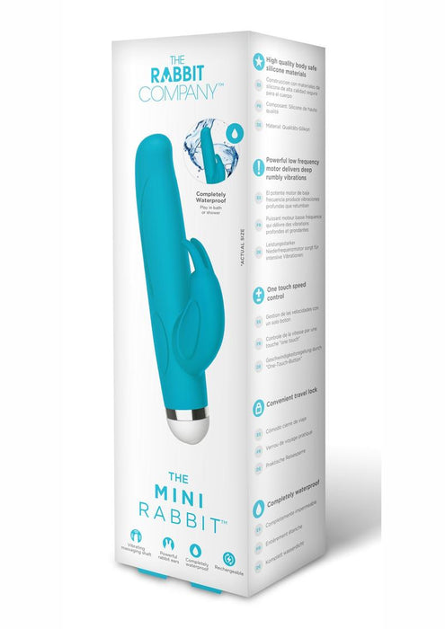 The Rabbit Company The Mini Rabbit Rechargeable Silicone Vibrator - Blue