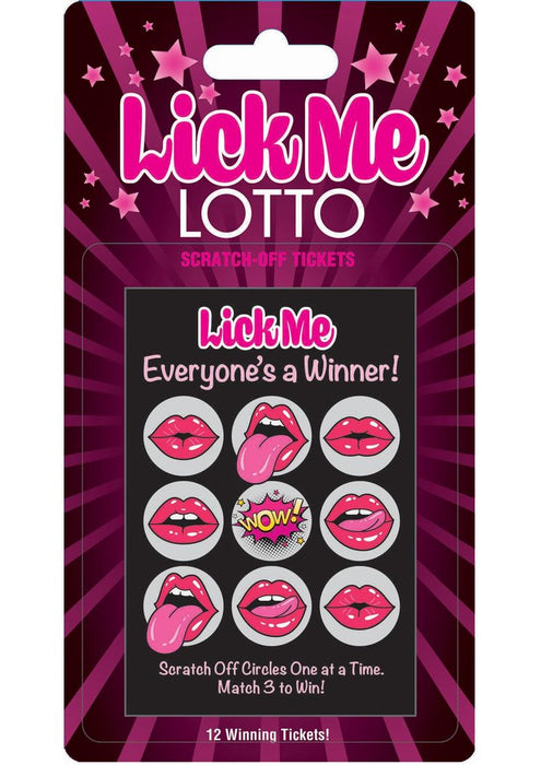 Lick Me Lotto Scratch Off Tickets