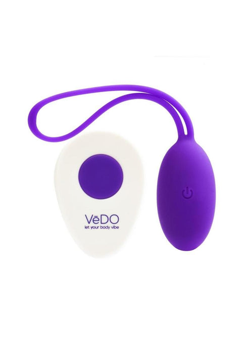 VeDO Peach Rechargeable Silicone Egg Vibrator - Into You Indigo