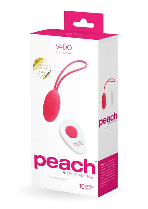 VeDO Peach Foxy Pink Rechargeable Egg Vibe