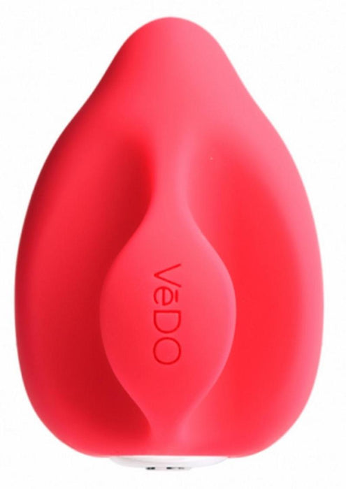 VeDO Yumi Rechargeable Silicone Layon Finger Vibrator - Foxy Pink