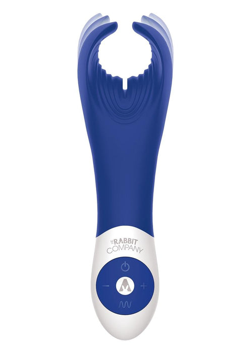 The Rabbit Company The BJ Rabbit Rechargeable Silicone Vibrator - Navy