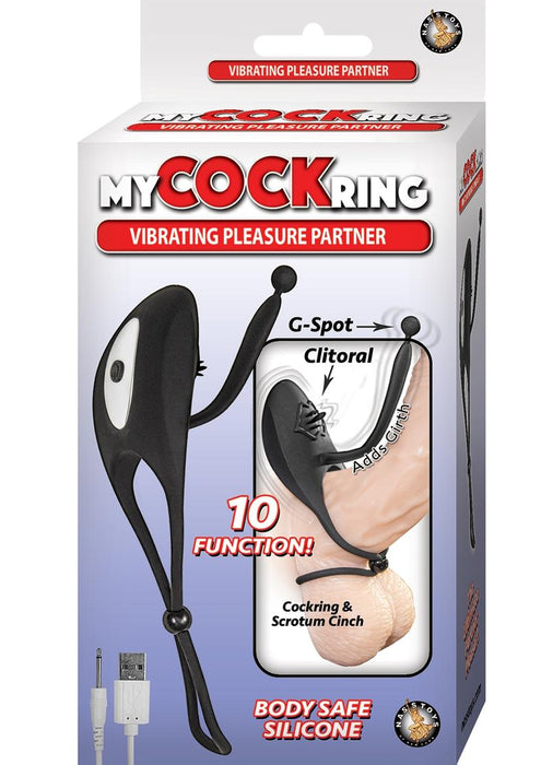 My Cockring Vibrating Pleasure Partner Black