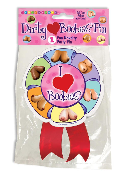 I Love Boobs Wearable Pin