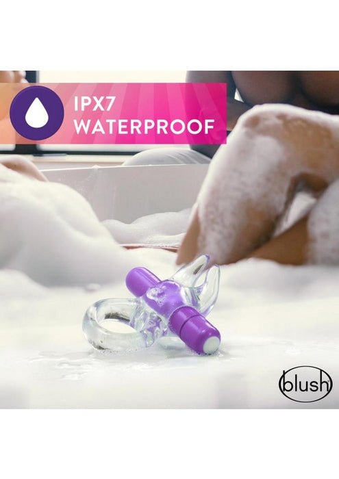 Play with Me Bull Vibrating Cock Ring - Purple
