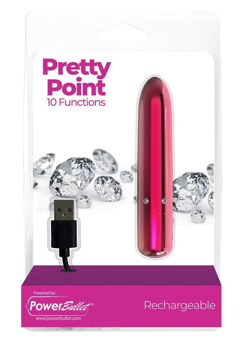 Pretty Point Rechargeable Bullet Vibrator - Pink