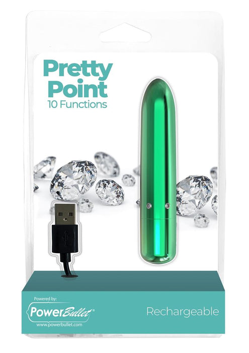 Pretty Point Teal Rechargeable Bullet Vibrator