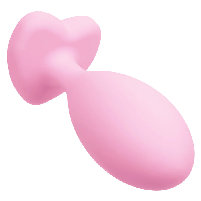 First Time Crystal Booty Duo Silicone Anal Plug (2 Pack) - Pink