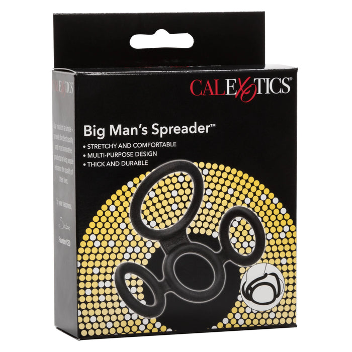 Big Man's Spreader Silicone Cock Ring - Black
