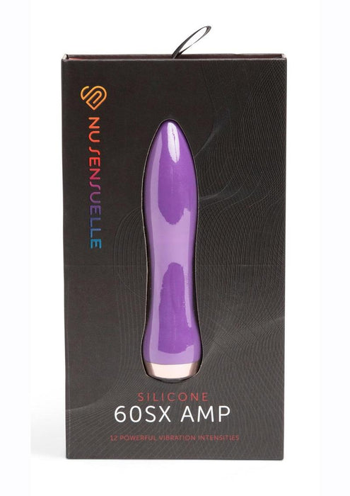 Nu Sensuelle 60SX AMP Silicone Rechargeable Bullet - Purple/Rose Gold