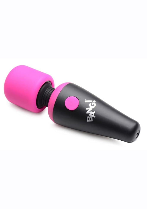 Bang! 10X Mini Rechargeable Silicone HEAD Wand Massager - Pink