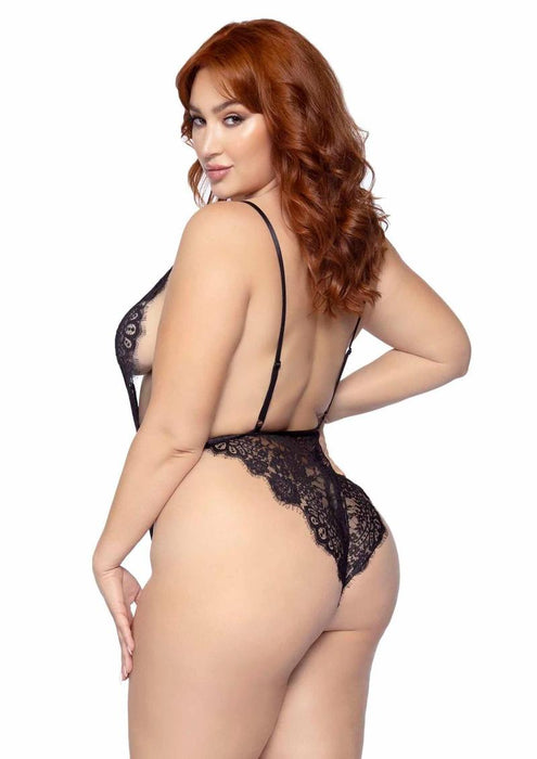86112 Floral Lace Teddy & Robe