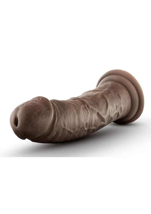 Dr. Skin Glide Self Lubricating Dildo 8in - Chocolate