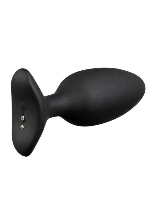 Lovense Hush 2 Rechargeable App Compatible Silicone Vibrating Anal Plug 1.5in - Black