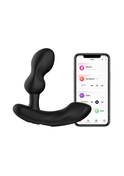 Lovense Edge 2 Silicone Prostate Massager with Remote Control - Black