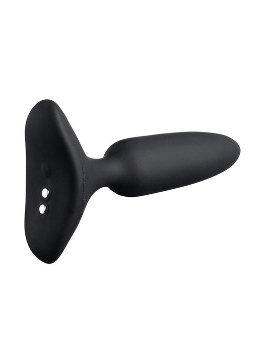 Lovense Hush 2 Rechargeable App Compatible Silicone Vibrating Anal Plug 1in - Black