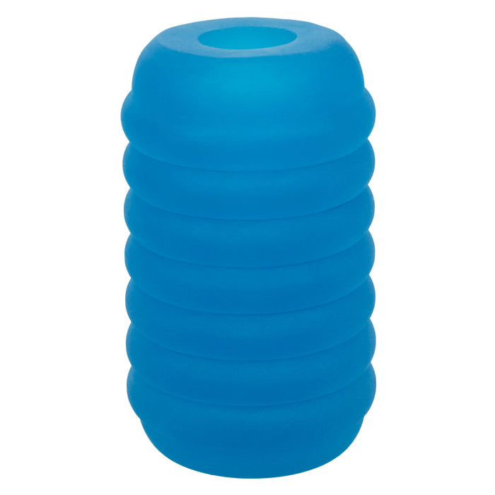Pop Sock Ribbed Stroker - Blue