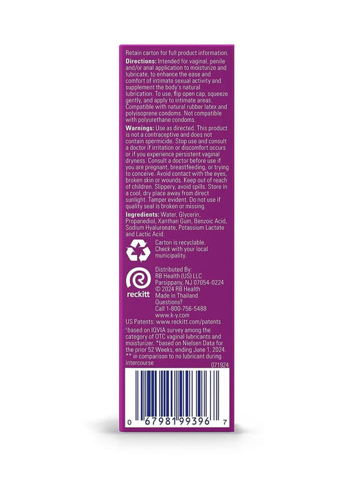 KY NATURAL FEELING W/ HYALURONIC 2.5OZ
