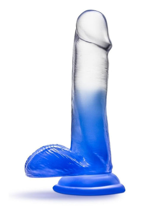 B Yours Stella Blue Dildo 6in - Blue/Clear