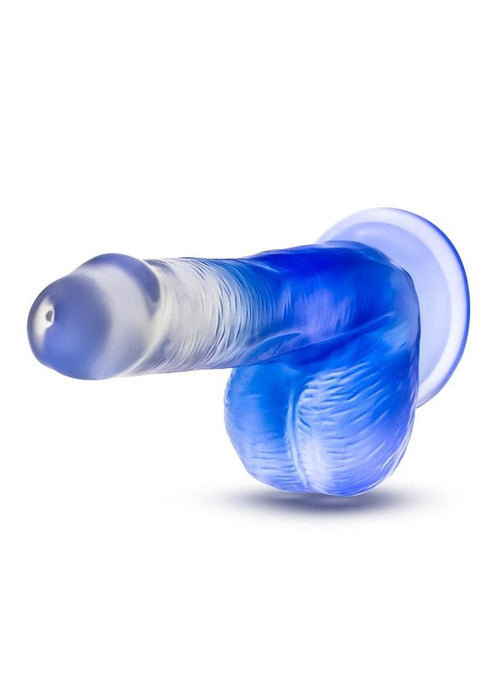 B Yours Stella Blue Dildo 6in - Blue/Clear