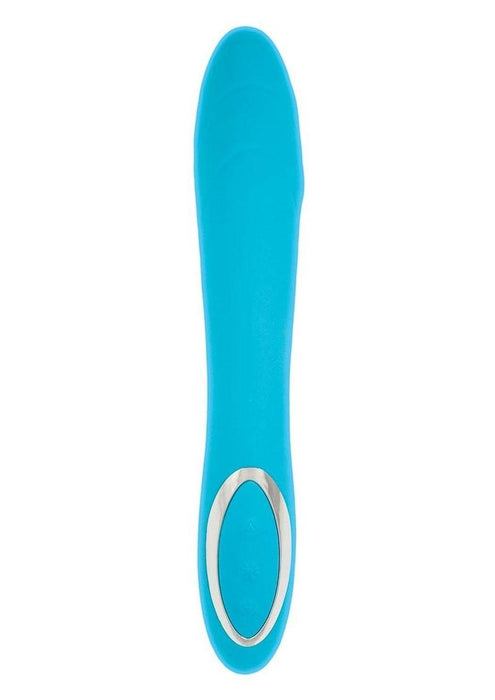 Princess Dynamic Heat Rechargeable Silicone Vibrator - Blue