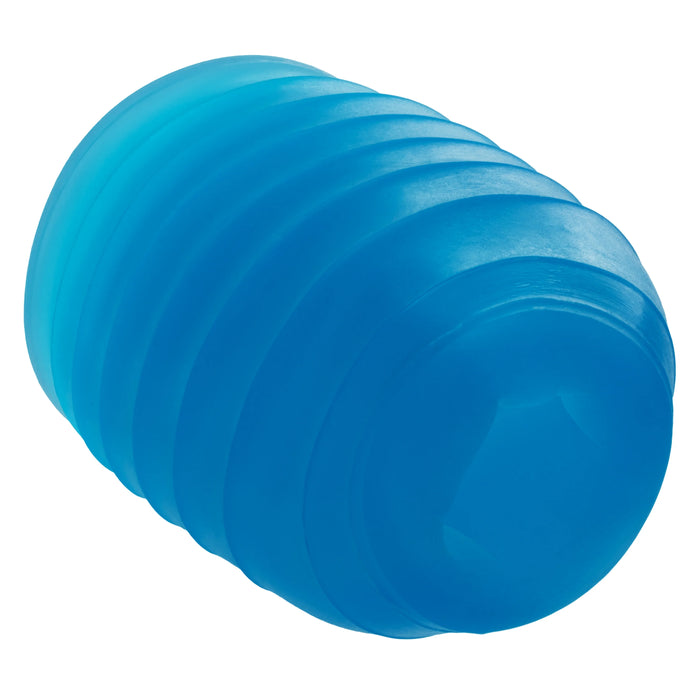 Pop Sock Ribbed Stroker - Blue