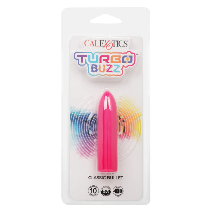 Turbo Buzz Classic Rechargeable Bullet - Pink