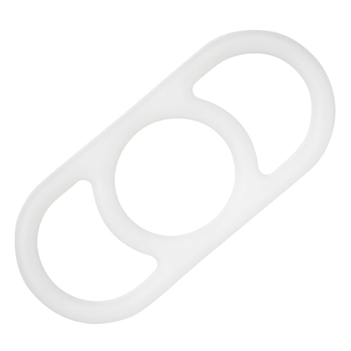 Commander Erection Enhancer Silicone Cock Ring - White