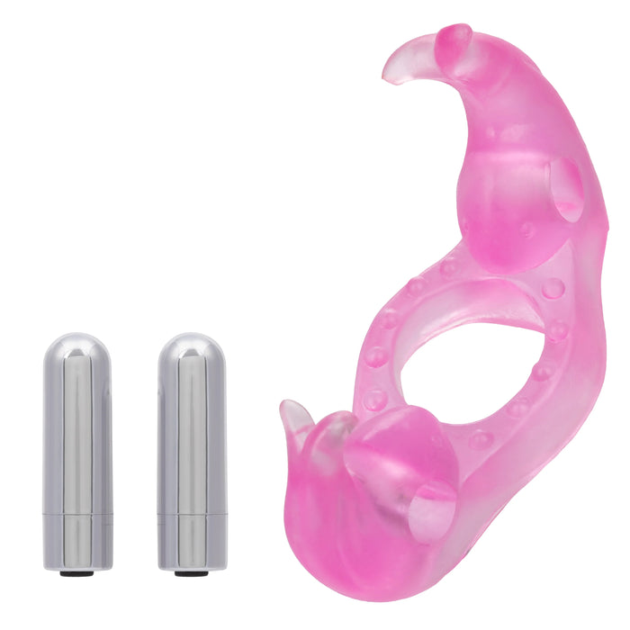 Calexotics Triple Orgasms Erection Enhancer With Dual Micro Stimulators Pink