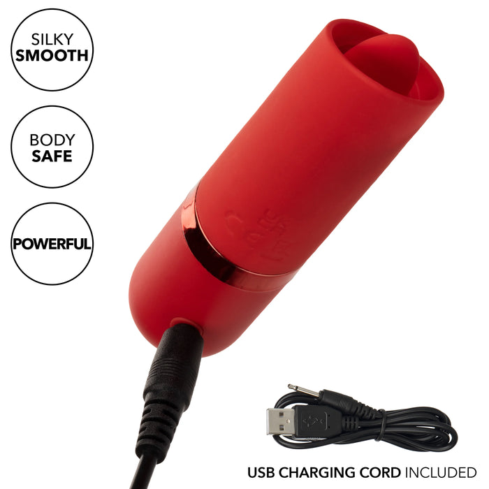 Kyst Rechargeable Silicone Tongue Clitoral Stimulator - Red