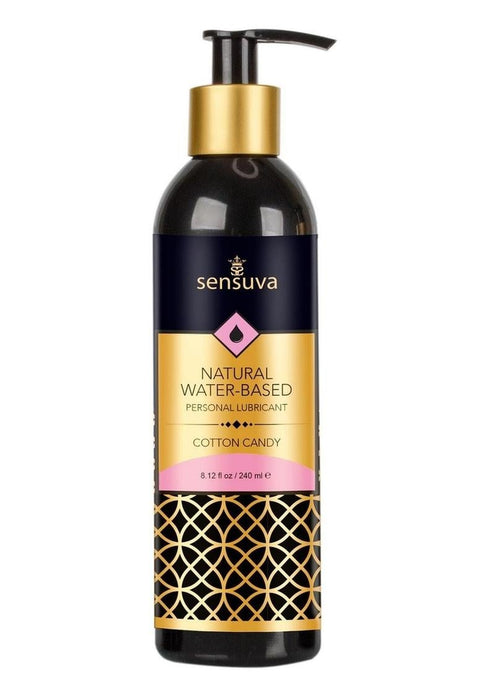 Sensuva Natural Water Based Cotton Candy Flavored Lubricant 8oz