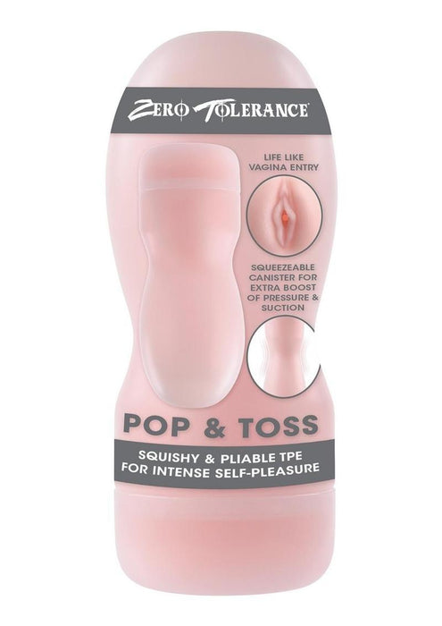 Zero Tolerance Pop & Toss Realistic Pussy Stroker - Vanilla