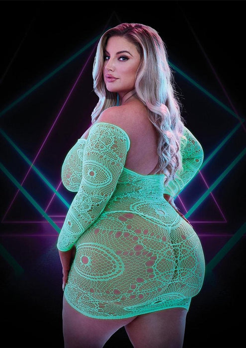 LC-115 GLOW IN THE DARK MINI DRESS