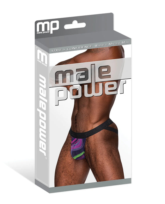 352278 Galactic Sheer Poly Spandex Strappy Ring Jock